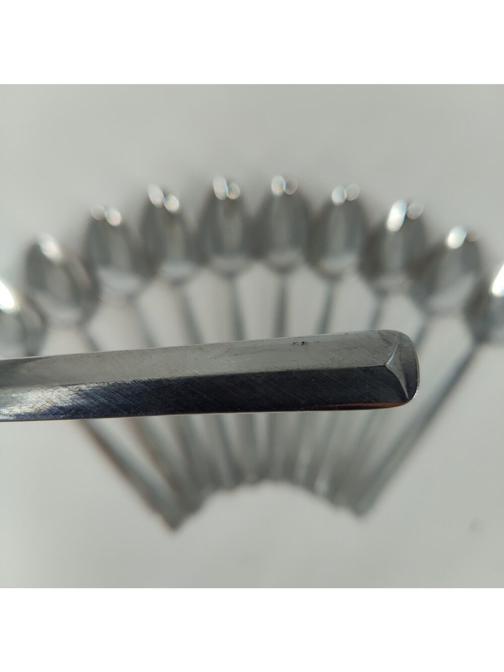 11X Tsp Ekco Silver Stainless Silverware - ATWOOD - Teaspoons